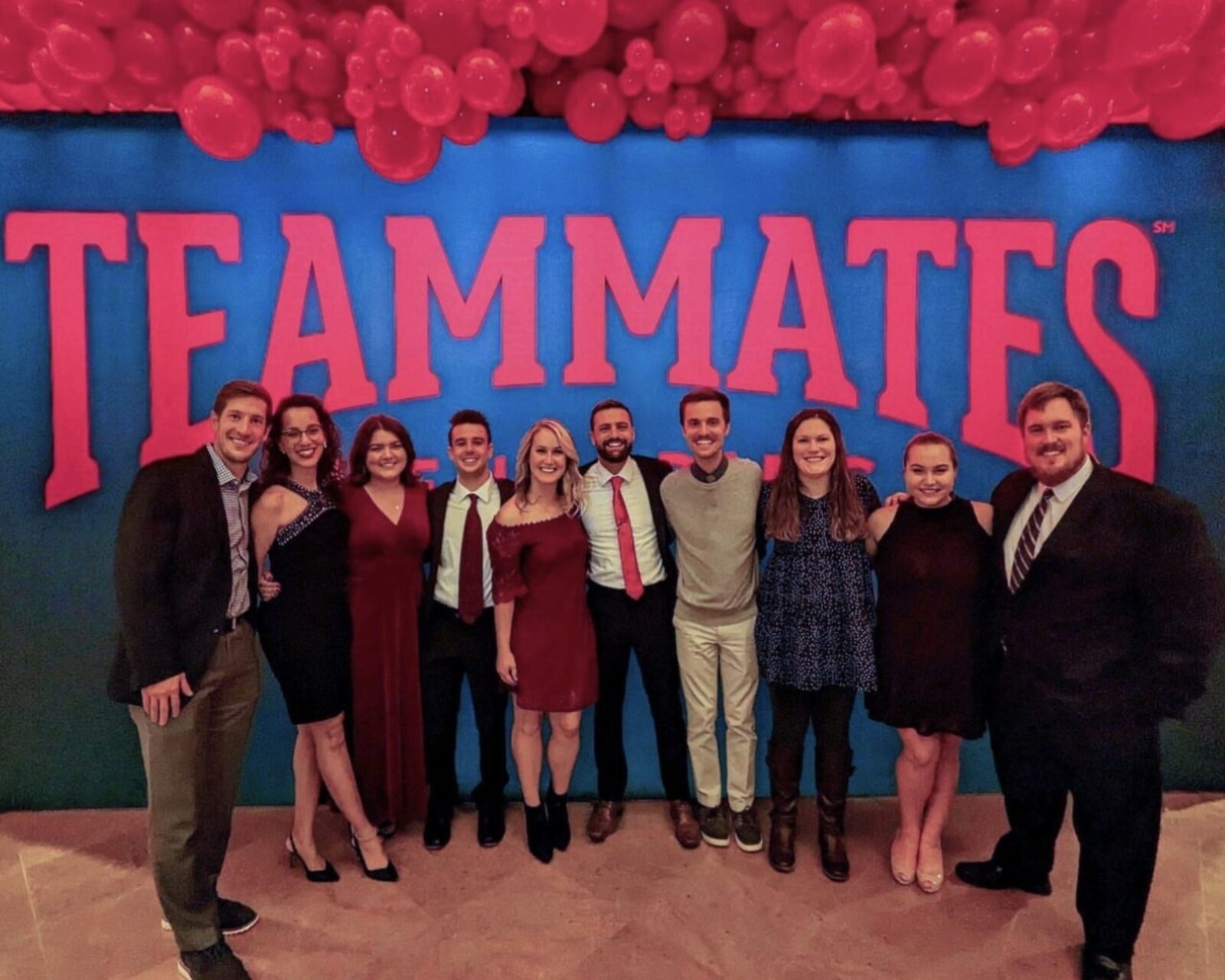 Hudl employees at the TeamMates Gala